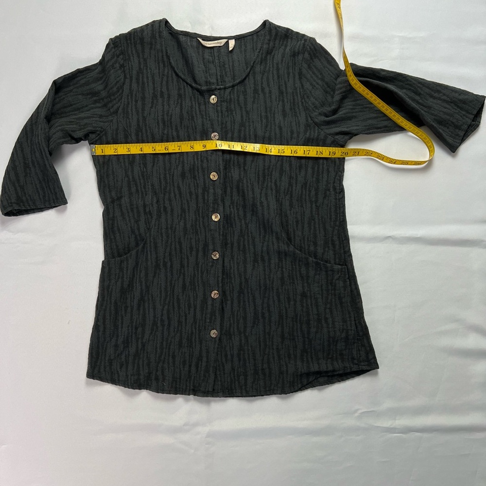 Soft Surroundings Button Front Top - image 6